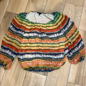 Chaus Rainbow Striped Blouse